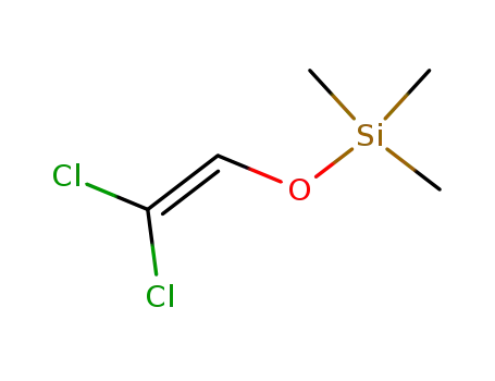 Molecular Structure of 38152-45-3 (Silane, [(2,2-dichloroethenyl)oxy]trimethyl-)