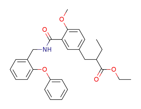2-[4-methoxy-3-(2-phenoxy-benzylcarbamoyl)-benzyl]-butyric acid ethyl ester