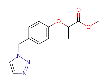 1-<p-<1-(methoxcarbonyl)-ethyloxy>-benzyl>-1H-1,2,3-triazole