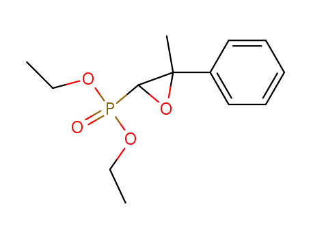 Molecular Structure of 6172-07-2 (Phosphonic acid,P-(3-methyl-3-phenyl-2-oxiranyl)-, diethyl ester)