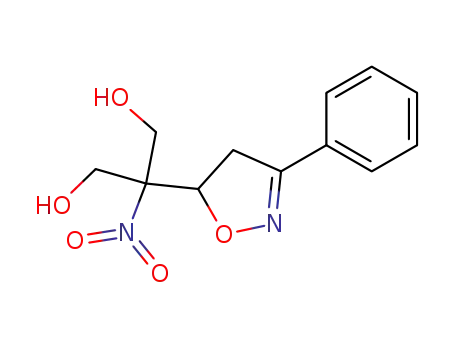 Molecular Structure of 63275-43-4 (1,3-Propanediol, 2-(4,5-dihydro-3-phenyl-5-isoxazolyl)-2-nitro-)
