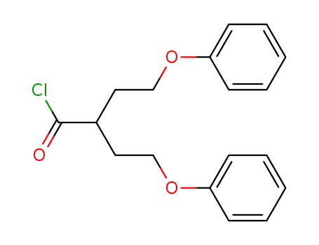 Molecular Structure of 105109-13-5 (Butanoyl chloride, 4-phenoxy-2-(2-phenoxyethyl)-)