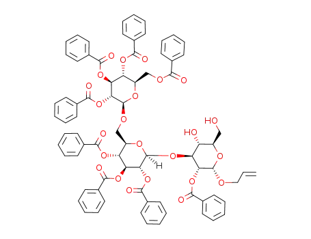 allyl 2,3,4,6-tetra-O-benzoyl-β-D-glucopyranosyl-(1->6)-2,3,4-tri-O-benzoyl-β-D-glucopyranosyl-(1->3)-2-O-benzoyl-α-D-glucopyranoside