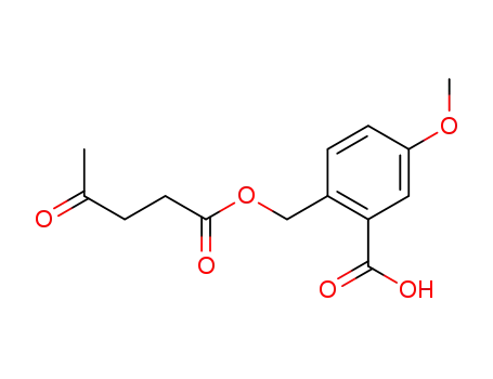 Benzoic acid, 2-[[(1,4-dioxopentyl)oxy]methyl]-5-methoxy-