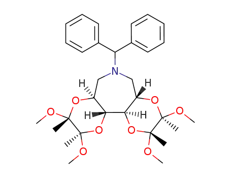 (2R,3R,4aS,7aS,9R,10R,11aR,11bR)-6-Benzhydryl-2,3,9,10-tetramethoxy-2,3,9,10-tetramethyl-decahydro-1,4,8,11-tetraoxa-6-aza-dibenzo[a,c]cycloheptene