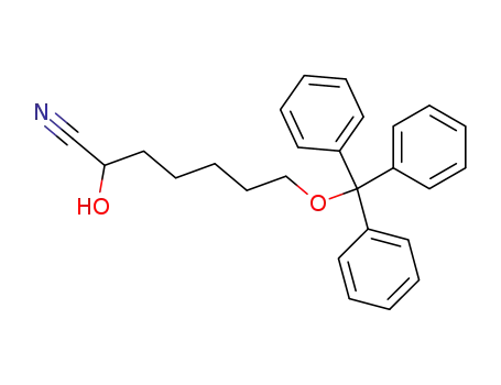 Heptanenitrile, 2-hydroxy-7-(triphenylmethoxy)-