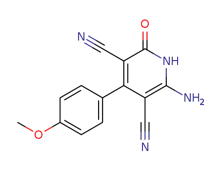 6-amino-1,2-dihydro-4-(4-methoxyphenyl)-2-oxopyridine-3,5-dicarbonitrile