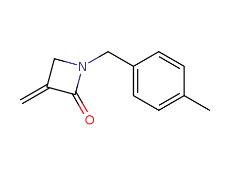 Molecular Structure of 96850-75-8 (2-Azetidinone, 3-methylene-1-[(4-methylphenyl)methyl]-)
