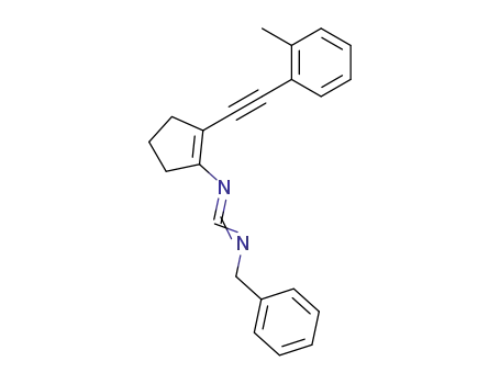 Benzenemethanamine,
N-[[2-[(2-methylphenyl)ethynyl]-1-cyclopenten-1-yl]carbonimidoyl]-
