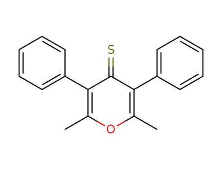 Molecular Structure of 73499-29-3 (2,6-dimethyl-3,5-diphenyl-4H-pyran-4-thione)