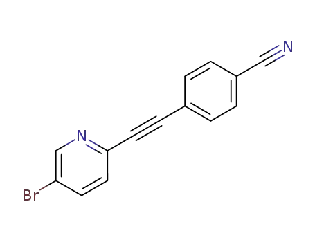 4-(5-bromopyridine-2-ylethynyl)benzonitrile