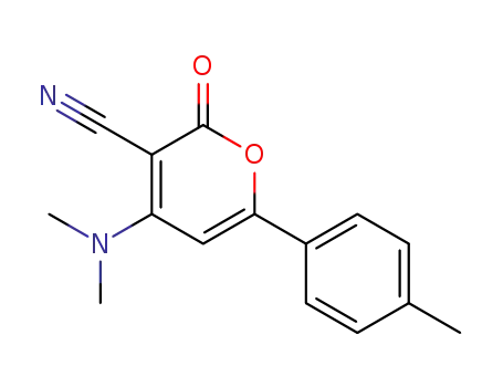 2H-Pyran-3-carbonitrile, 4-(dimethylamino)-6-(4-methylphenyl)-2-oxo-