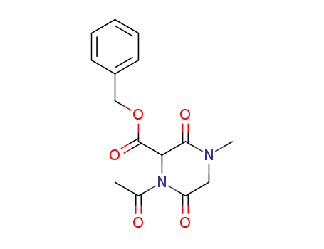 4-acetyl-3-benzyloxycarbonyl-1-methylpiperazine-2,5-dione
