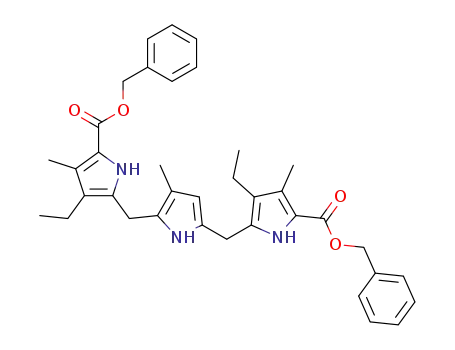 1H-Pyrrole-2-carboxylic acid,
5,5'-[(3-methyl-1H-pyrrole-2,5-diyl)bis(methylene)]bis[4-ethyl-3-methyl-,
bis(phenylmethyl) ester
