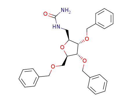 (2',3',5'-tri-O-benzyl-β-D-ribofuranosyl)methylurea
