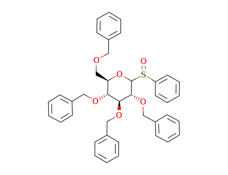 Molecular Structure of 122795-89-5 (phenyl 2,3,4,6-tetra-O-benzyl-1-sulfinyl-α/β-D-glucopyranoside)