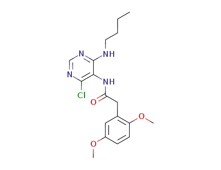 N-(4-butylamino-6-chloropyrimidin-5-yl)-2-(2,5-dimethoxyphenyl)acetamide