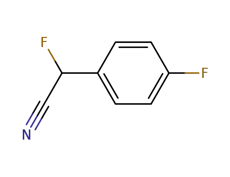 Molecular Structure of 130754-18-6 (Benzeneacetonitrile, alpha,4-difluoro- (9CI))