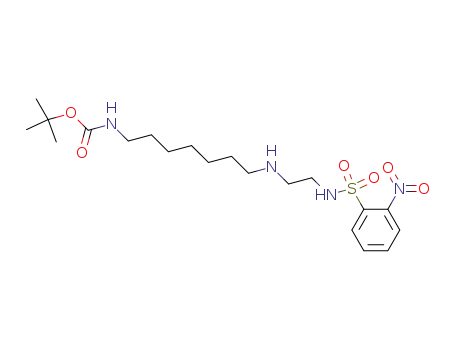 {7-[2-(2-nitro-benzenesulfonylamino)-ethylamino]-heptyl}-carbamic acid <i>tert</i>-butyl ester