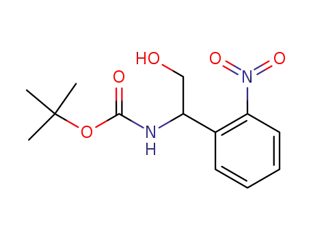 [2-hydroxy-1-(2-nitro-phenyl)-ethyl]-carbamic acid <i>tert</i>-butyl ester