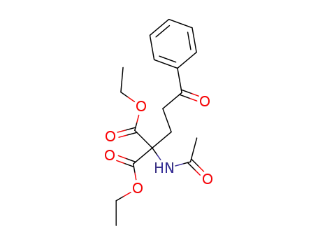 Molecular Structure of 2847-91-8 (diethyl (acetylamino)(3-oxo-3-phenylpropyl)propanedioate)