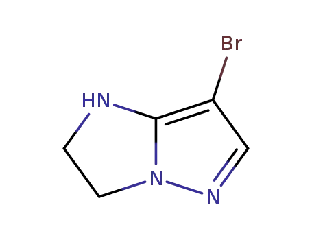 Molecular Structure of 116248-33-0 (1H-Imidazo[1,2-b]pyrazole, 7-bromo-2,3-dihydro-)