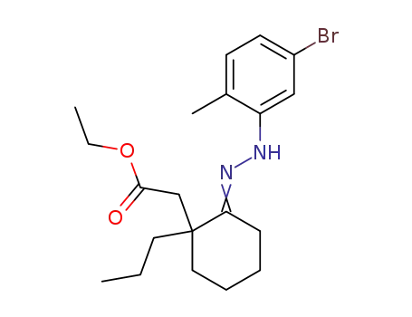 {2-[(5-bromo-2-methyl-phenyl)-hydrazono]-1-propyl-cyclohexyl}-acetic acid ethyl ester