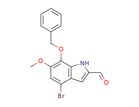 1H-Indole-2-carboxaldehyde, 4-bromo-6-methoxy-7-(phenylmethoxy)-