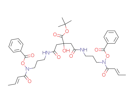 2-tert-butyl-1,3-((3-N-benzoyloxy-3-N-crotonyl)propyl)diamide citrate