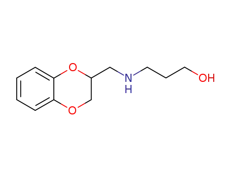 Molecular Structure of 74398-46-2 (3-[(2,3-DIHYDRO-BENZO[1,4]DIOXIN-2-YLMETHYL)-AMINO]-PROPAN-1-OL)