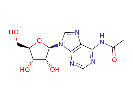 Molecular Structure of 16265-37-5 (Adenosine, N-acetyl-)
