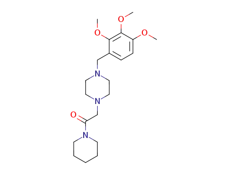 1-Piperidin-1-yl-2-[4-(2,3,4-trimethoxy-benzyl)-piperazin-1-yl]-ethanone
