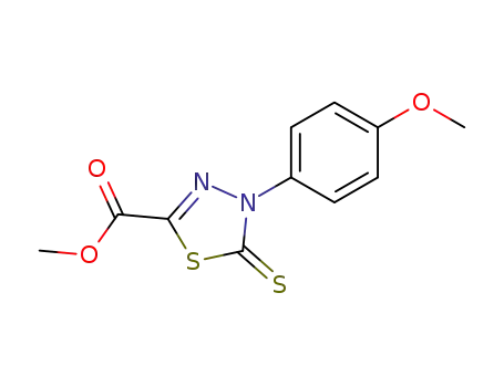 4-(4-Methoxy-phenyl)-5-thioxo-4,5-dihydro-[1,3,4]thiadiazole-2-carboxylic acid methyl ester