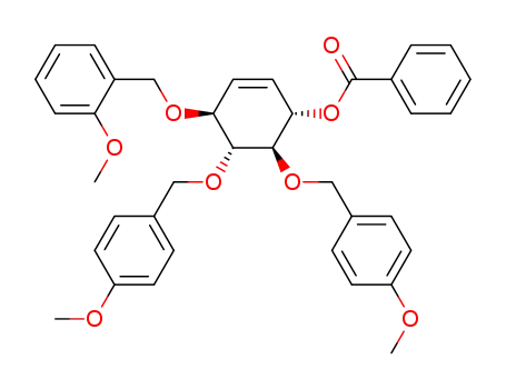 (+)-3-O-benzoyl-4,5-O-di(4'-methoxybenzyl)-6-O-(2'-methoxybenzyl)-conduritol B