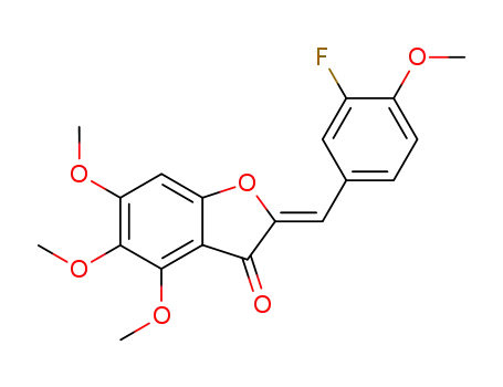 2-[1-(3-Fluoro-4-methoxy-phenyl)-meth-(Z)-ylidene]-4,5,6-trimethoxy-benzofuran-3-one