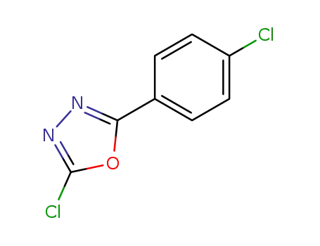 Molecular Structure of 90736-28-0 (1,3,4-Oxadiazole, 2-chloro-5-(4-chlorophenyl)-)