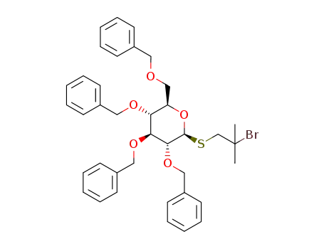 2-bromo-2-methylpropyl 2,3,4,6-tetra-O-benzyl-1-thio-β-D-glucopyranoside