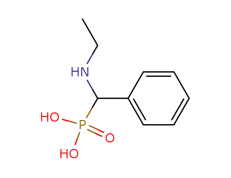 Molecular Structure of 64760-70-9 (Phosphonic acid, [(ethylamino)phenylmethyl]-)