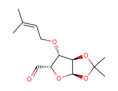 1,2-O-isopropylidene-3-O-(3'-methyl-2'-butenyl)-α-D-xylopentadialdo-1,4-furanose