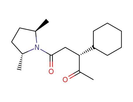(R)-3-Cyclohexyl-1-((2R,5R)-2,5-dimethyl-pyrrolidin-1-yl)-pentane-1,4-dione