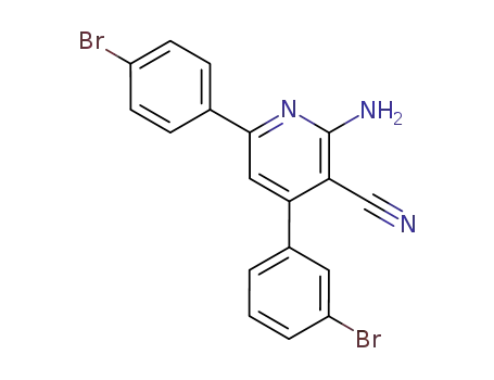 2-amino-3-cyano-4-(3-bromophenyl)-6-(4-bromophenyl)pyridine