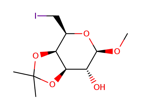 methyl 6-deoxy-6-iodo-3,4-O-isopropylidene-β-D-galactopyranoside