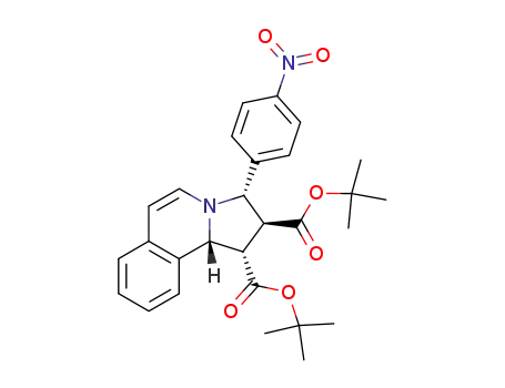 (1S,2S,3S,10bR)-3-(4-Nitro-phenyl)-1,2,3,10b-tetrahydro-pyrrolo[2,1-a]isoquinoline-1,2-dicarboxylic acid di-tert-butyl ester