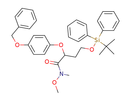 2-(4-benzyloxyphenoxy)-4-(tert-butyldiphenylsilyloxy)-N-methoxy-N-methylbutyramide