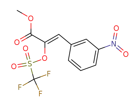 2-Propenoic acid, 3-(3-nitrophenyl)-2-[[(trifluoromethyl)sulfonyl]oxy]-,
methyl ester, (2Z)-