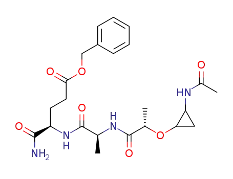 benzyl N-{cis-(2S)-2-[2-(acetylamino)cyclopropyloxy]-propionyl}-L-alanyl-D-isoglutaminate