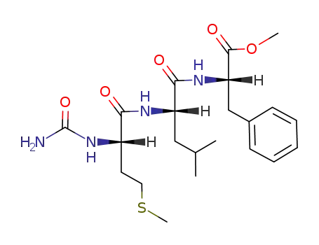 Molecular Structure of 131924-30-6 (N(alpha)-carbamoylmethionyl-leucyl-phenylalanine methyl ester)