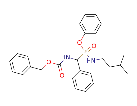 O-phenyl N-isoamyl-P-[{[(benzyloxy)carbonyl]amino}(phenyl)methyl]phosphonamidate