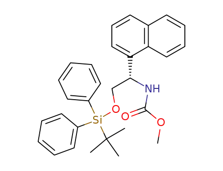 [2-(<i>tert</i>-butyl-diphenyl-silanyloxy)-1-naphthalen-1-yl-ethyl]-carbamic acid methyl ester