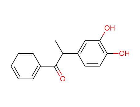 Molecular Structure of 118621-72-0 (2-(3,4-Dihydroxy-phenyl)-1-phenyl-propan-1-one)